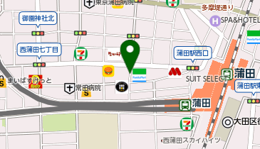 西鉄イン蒲田の地図画像