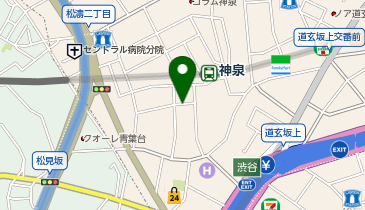 渋谷戸建 8MINS WALK SHIBUYA STA,6BEDS PRIVATE HOUSEの地図画像