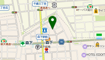 EAST SQUARE TOKYOの地図画像