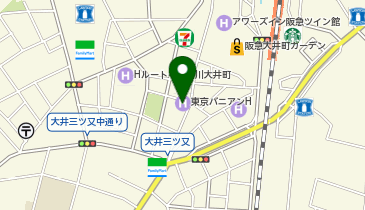 東京バニアンホテルの地図画像