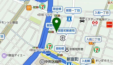 ホテルセブンシーズ銀座の地図画像