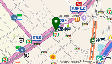 チサン ホテル神戸の地図画像