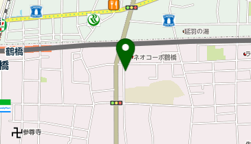 大阪鶴橋亭ホテル ASAHI GROUPの地図画像