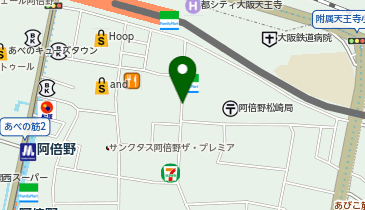 ファーストキャビンステーションあべの荘の地図画像