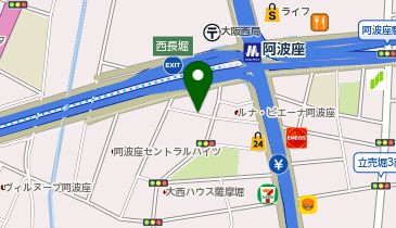 阿波座ハウスの地図画像