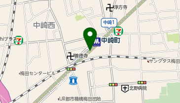 GUEST HOUSE LIZ 中崎町の地図画像