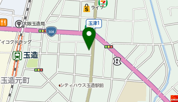 大阪川ハウス旅行ソーシャルマンションの地図画像