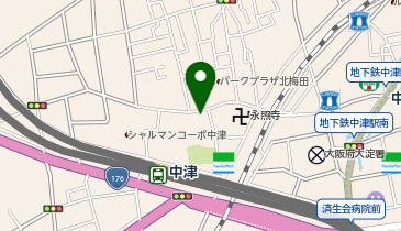BNB21 NAKATSUの地図画像