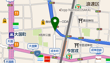 NEST&RISE OSAKA NAMBA HOTELの地図画像