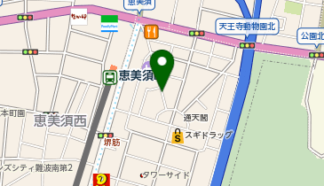 ランドマーク難波通天閣の地図画像