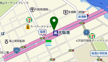 EX 大阪港アパートメント 201の地図画像