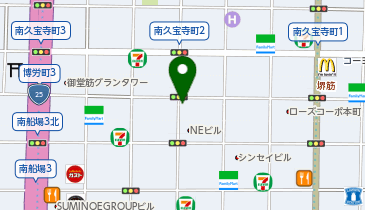ホテルカーゴ心斎橋の地図画像