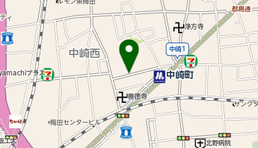 大阪 梅田 コージーキュートアパートメントの地図画像