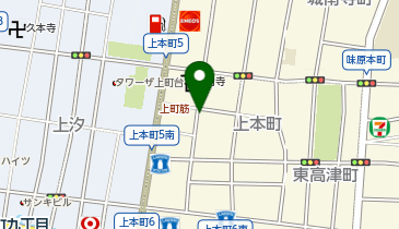 リラクジングアパートメント大阪上本町の地図画像