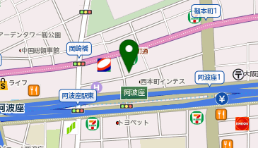 HG COZY HOTEL NO.37阿波座駅の地図画像