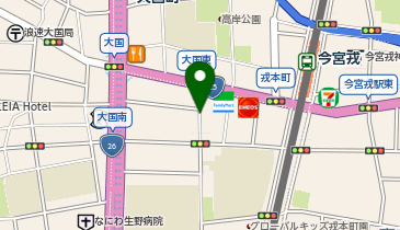 ACE NAMBA MINAMIの地図画像