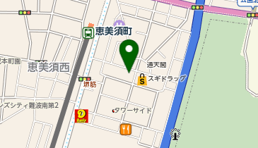 ナニワ通天閣ホテルの地図画像