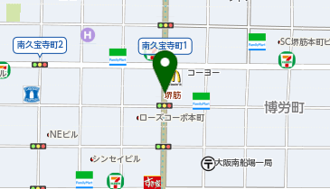HOTEL1-2-3 大阪堺筋本町の地図画像