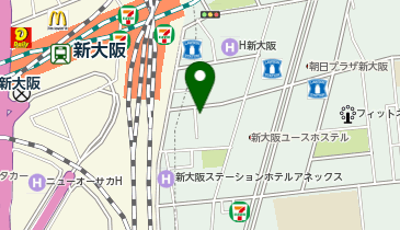 オーステイ新大阪ホテル アパートメントの地図画像
