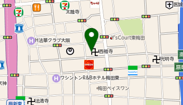 MINN 東梅田の地図画像