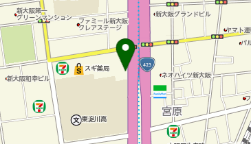 GOLDHOUSE 新大阪 303の地図画像