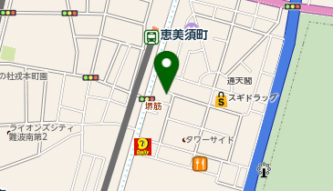 TIME 通天閣の地図画像