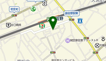 KURA HOTEL IZUMISANOの地図画像