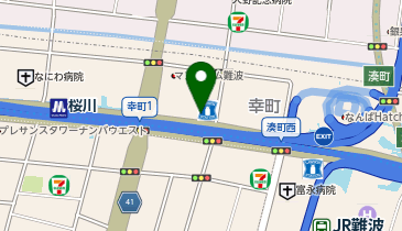 B&難波1号店の地図画像