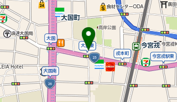 RAKUTEN STAY HOSTEL 大阪なんば南の地図画像