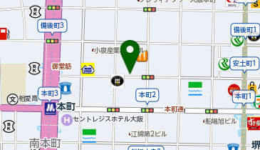 ヴィアーレ大阪の地図画像