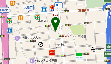 ファイブコートウメダの地図画像