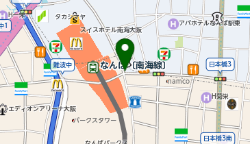 ネラレルホステル難波の地図画像