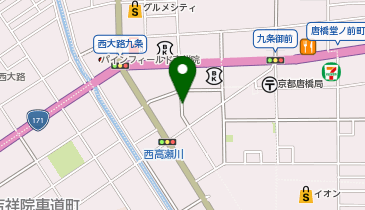 JAPANING HOTEL 西大路の地図画像