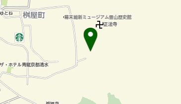 紡 清水清閑寺の地図画像