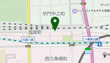 京都香門 レトロなホテルの地図画像