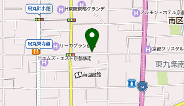 京都駅 ゲストハウス道の地図画像