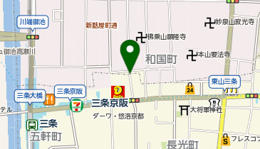 RINN 三条大橋東の地図画像