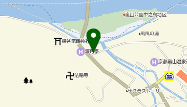 JAPANING HOTEL  リヴ嵐楼閣の地図画像