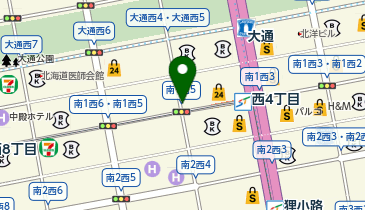 ホテルオークラ札幌の地図画像