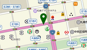 ホテルWBF札幌大通の地図画像