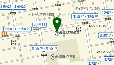 北 4 条レジデンスの地図画像