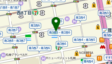 ホテル アベスト 札幌の地図画像
