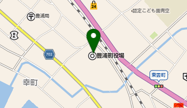 天然豊浦温泉しおさいの地図画像