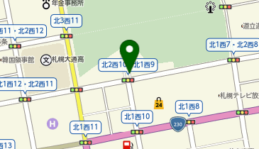 リージョニア BY クインテッサ 札幌駅前の地図画像