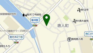 トリップポッド唐人町Bの地図画像