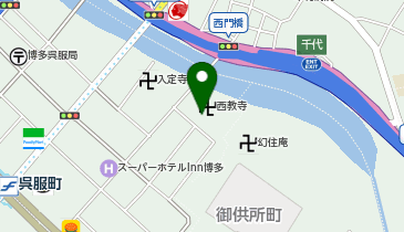 博多町家ホテル - KAMIGOFUKU -の地図画像