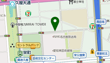 アリエッタホテル名古屋の地図画像