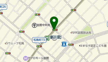 カプセルホテル函館の地図画像