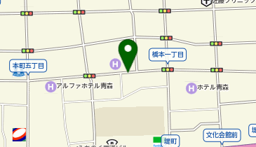 ホテルクラウンパレス青森の地図画像