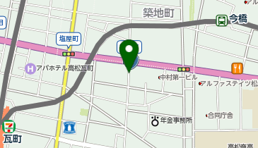 ALPHABED 高松塩上町の地図画像
